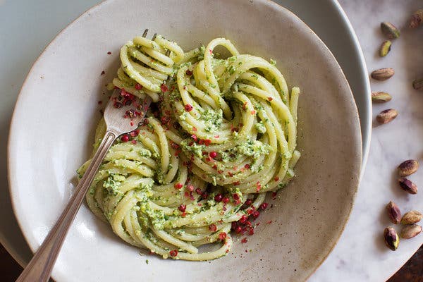 Creamy Ramp Pesto Pasta