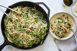 Image for Blond Puttanesca (Linguine With Tuna, Arugula and Capers)