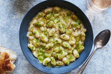 Creamy White Beans With Herb Oil