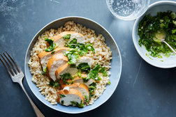 Image for Tea-Soaked Drunken Chicken With Cilantro-Scallion Oil