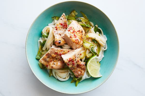 Vietnamese-Style Chicken With Fragrant Rice Noodles