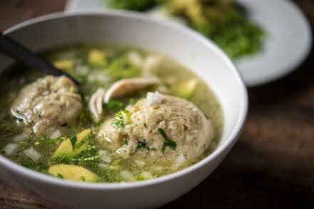 Matzo Ball Soup a la Mexicana