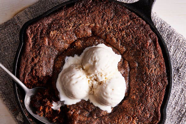 Triple Ginger Skillet Cake