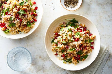 Smoked Bulgur and Pomegranate Salad