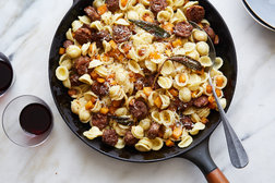 Image for Pasta With Sausage, Squash and Sage Brown Butter
