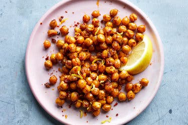 Crunchy Chickpeas With Aleppo Pepper and Lemon Zest