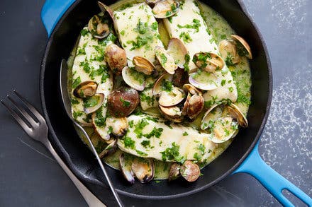 Hake With Clams in Salsa Verde