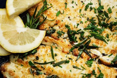 Flounder With Brown Butter, Lemon and Tarragon