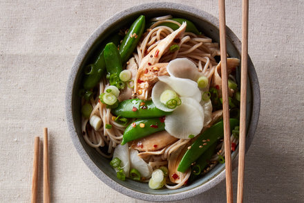 Image for Soba Noodles With Chicken and Snap Peas