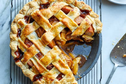 Pear-Pomegranate Pie