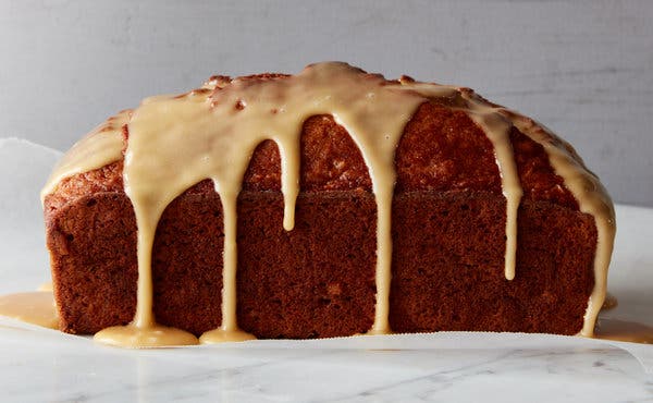 Cinnamon Apple Quick Bread With Apple Cider Glaze