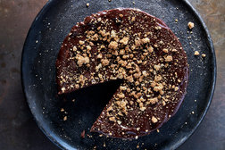 Image for Bittersweet Chocolate-Almond Cake With Amaretti Cookie Crumbs