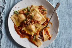 Image for Pumpkin Ravioli with Sage Walnut Pumpkin Butter