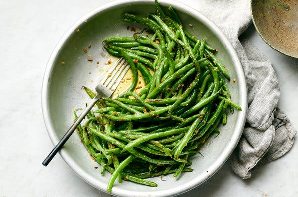 Green Beans With Ginger and Garlic