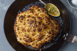 Image for Whole Roasted Cauliflower With Almond-Herb Sauce