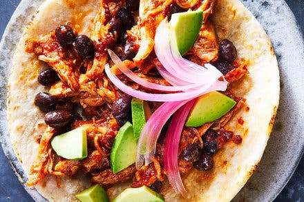 Slow Cooker Chipotle-Honey Chicken Tacos