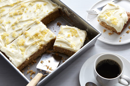 Image for Spicy Ginger Applesauce Cake With Cream Cheese Frosting