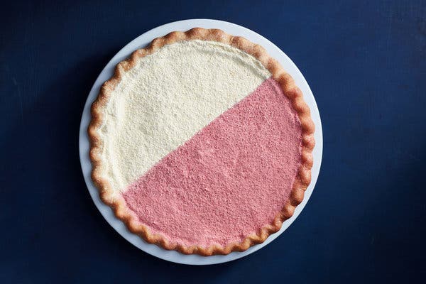 Two-Tone Ginger Custard Pie