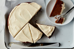 Image for Applesauce Cake With Cream Cheese and Honey Frosting