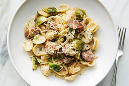 Image for Orecchiette With Brussels Sprouts and Bratwurst