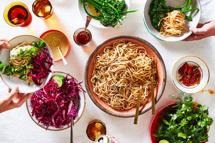 Image for Cold Noodles With Chile Oil and Citrusy Cabbage