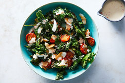 Image for Warm Kale, Coconut and Tomato Salad