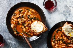 Image for Slow Cooker Ribollita With Smoked Mozzarella Toasts