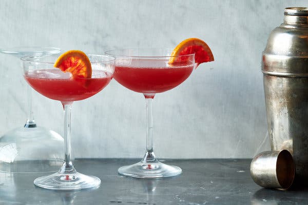 Soul Kiss Cocktail With Blood Orange