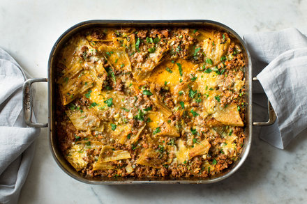 Image for One-Pan Pasta With Harissa Bolognese