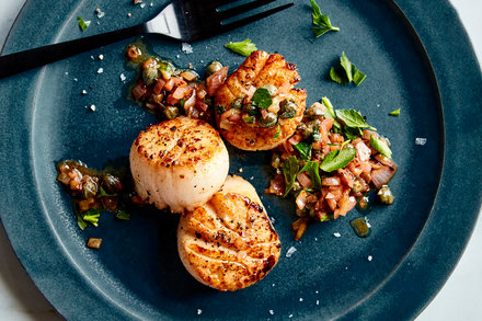 Image for Sea Scallops With Brown Butter, Capers and Lemon