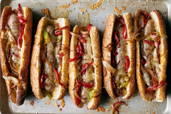 Italian Subs With Sausage and Peppers