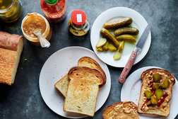 Image for Peanut Butter Sandwich With Sriracha and Pickles