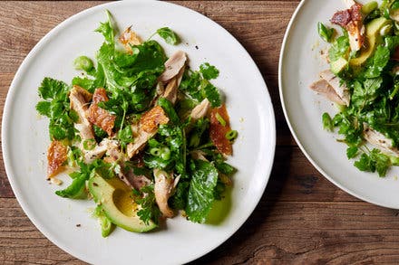 Rotisserie Chicken Salad With Greens and Herbs