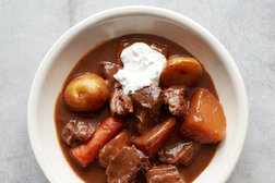 Image for Oven-Braised Guinness Beef Stew With Horseradish Cream