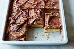 Image for Yellow Sheet Cake With Chocolate Frosting