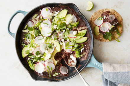 Image for Skillet Refried Beans With Avocado and Radish