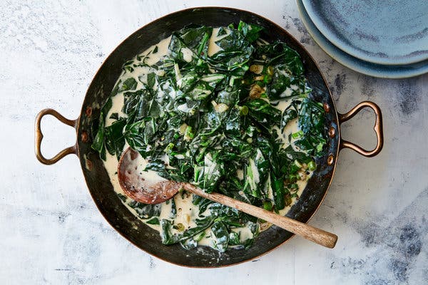 Coconut-Braised Collard Greens