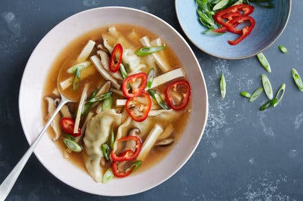 Hot and Sour Dumpling Soup