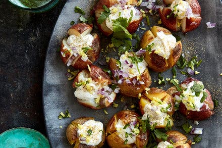 Indian-ish Baked Potatoes