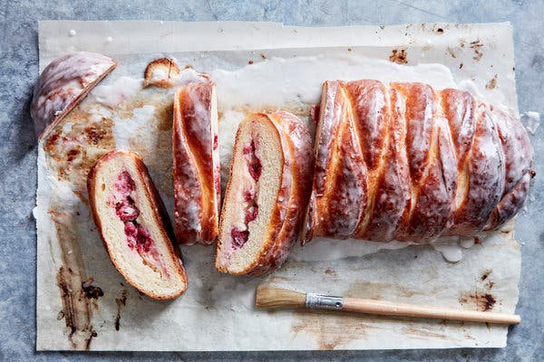 Lemon-Raspberry Danish With Mascarpone