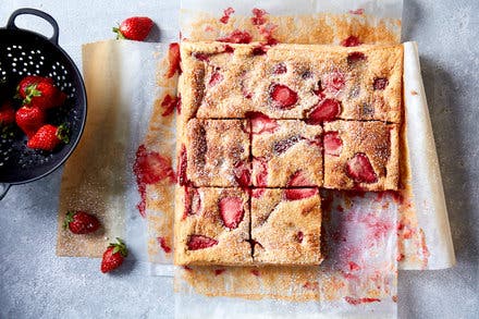 Strawberry-Marsala Cake