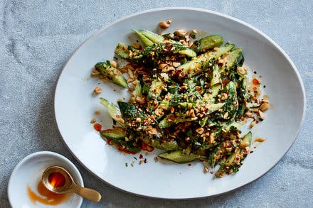 Cucumber Salad With Roasted Peanuts and Chile