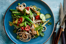 Image for Chicken and Mango Soba Salad With Peanut Dressing