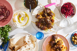 Image for Spiced Lamb Skewers With Lemony Onions