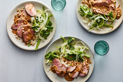 Image for Sous-Vide Peanut-Ginger Pork With Celery Slaw