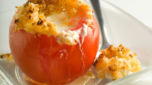 Image for Baked Stuffed Tomatoes With Goat Cheese Fondue