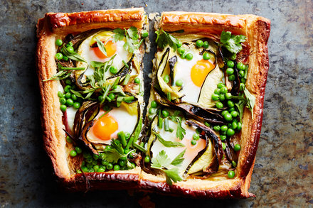 Image for Zucchini and Egg Tart With Fresh Herbs