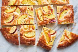 Image for Peach Focaccia With Thyme