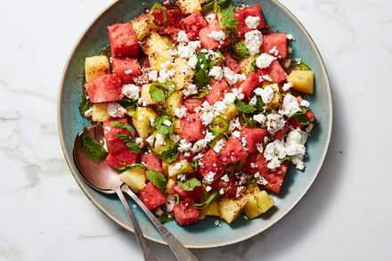 Image for Spicy Watermelon Salad With Pineapple and Lime