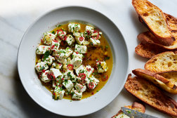 Image for Marinated Feta With Herbs and Peppercorns